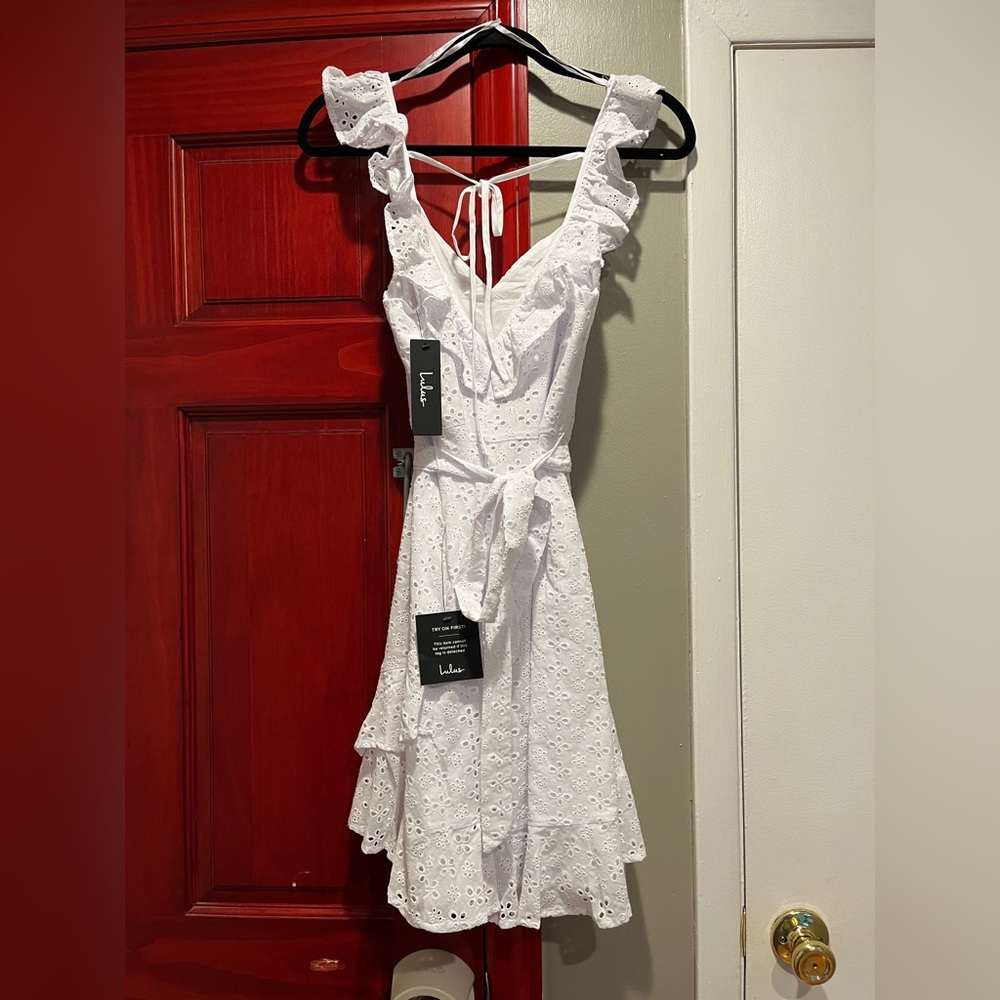 Lulus NWT eyelet babydoll dress